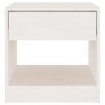 vidaXL Noptiere, 2 buc., alb, 40x31x40 cm, lemn masiv de pin