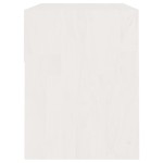 vidaXL Noptiere, 2 buc., alb, 40x31x40 cm, lemn masiv de pin