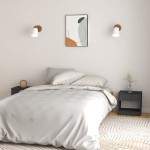 vidaXL Noptiere, 2 buc., gri, 40x31x40 cm, lemn masiv de pin vidaXL Noptiere, 2 buc., gri, 40x31x40 cm, lemn masiv de pin