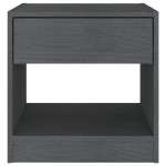 vidaXL Noptiere, 2 buc., gri, 40x31x40 cm, lemn masiv de pin vidaXL Noptiere, 2 buc., gri, 40x31x40 cm, lemn masiv de pin