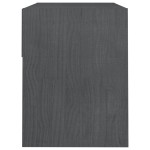 vidaXL Noptiere, 2 buc., gri, 40x31x40 cm, lemn masiv de pin vidaXL Noptiere, 2 buc., gri, 40x31x40 cm, lemn masiv de pin