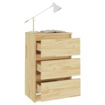 vidaXL Noptieră, 40x29,5x64 cm, lemn masiv de pin vidaXL Noptieră, 40x29,5x64 cm, lemn masiv de pin