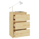 vidaXL Noptiere, 2 buc., 40x29,5x64 cm, lemn masiv de pin
