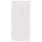 vidaXL Noptieră, alb, 40x29,5x64 cm, lemn masiv de pin