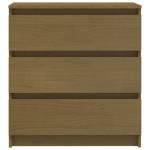 vidaXL Noptieră, maro miere, 60x36x64 cm, lemn masiv de pin