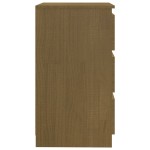 vidaXL Noptieră, maro miere, 60x36x64 cm, lemn masiv de pin