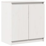 vidaXL Dulap lateral, alb, 60x36x65 cm, lemn masiv de pin vidaXL Dulap lateral, alb, 60x36x65 cm, lemn masiv de pin