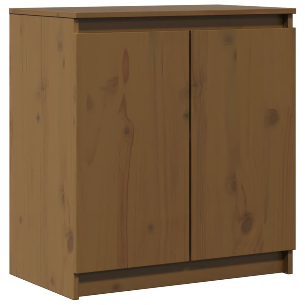 vidaXL Dulap lateral, maro miere, 60x36x65 cm, lemn masiv de pin