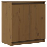 vidaXL Dulap lateral, maro miere, 60x36x65 cm, lemn masiv de pin