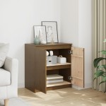 vidaXL Dulap lateral, maro miere, 60x36x65 cm, lemn masiv de pin