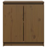 vidaXL Dulap lateral, maro miere, 60x36x65 cm, lemn masiv de pin