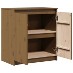 vidaXL Dulap lateral, maro miere, 60x36x65 cm, lemn masiv de pin
