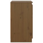 vidaXL Dulap lateral, maro miere, 60x36x65 cm, lemn masiv de pin