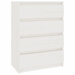 vidaXL Dulap lateral, alb, 60x36x84 cm, lemn masiv de pin