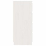 vidaXL Dulap lateral, alb, 60x36x84 cm, lemn masiv de pin