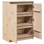vidaXL Dulap lateral, 60x36x84 cm, lemn masiv de pin