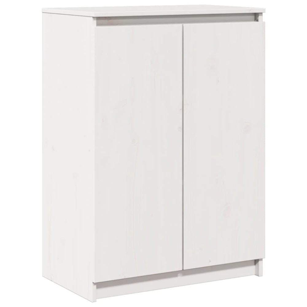 vidaXL Dulap, alb, 60x36x84 cm, lemn masiv de pin