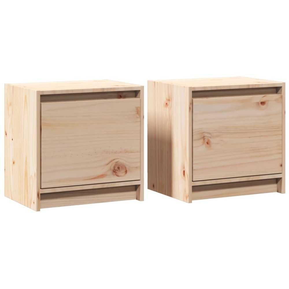vidaXL Noptiere, 2 buc., 40x30,5x40 cm, lemn masiv de pin