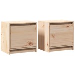 vidaXL Noptiere, 2 buc., 40x30,5x40 cm, lemn masiv de pin
