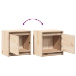 vidaXL Noptiere, 2 buc., 40x30,5x40 cm, lemn masiv de pin