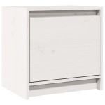 vidaXL Noptieră, alb, 40x30,5x40 cm, lemn masiv de pin