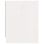 vidaXL Noptiere, 2 buc., alb, 40x30,5x40 cm, lemn masiv de pin