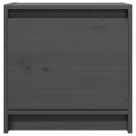 vidaXL Noptiere, 2 buc., gri, 40x30,5x40 cm, lemn masiv de pin vidaXL Noptiere, 2 buc., gri, 40x30,5x40 cm, lemn masiv de pin