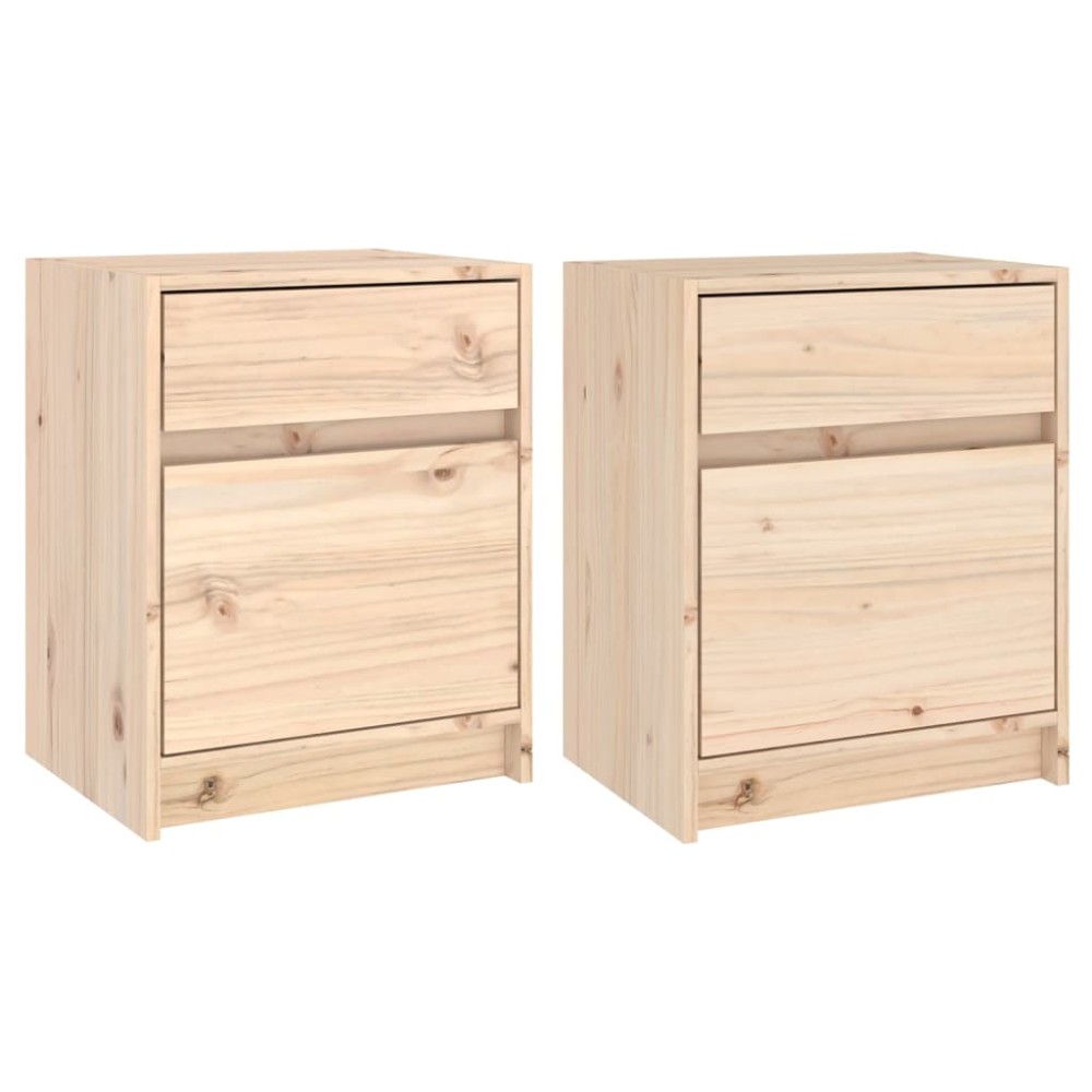 vidaXL Noptiere, 2 buc., 40x31x50 cm, lemn masiv de pin