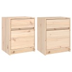 vidaXL Noptiere, 2 buc., 40x31x50 cm, lemn masiv de pin