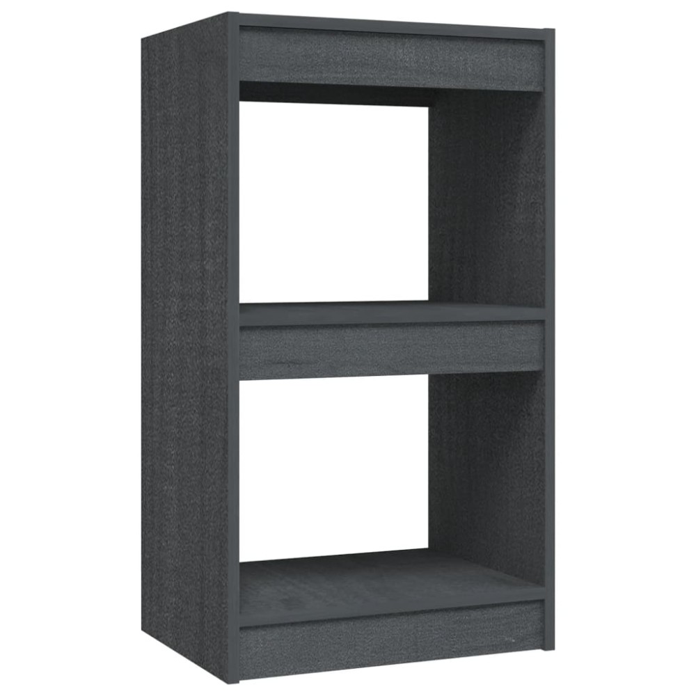 vidaXL Bibliotecă, gri, 40x30x71,5 cm, lemn masiv de pin