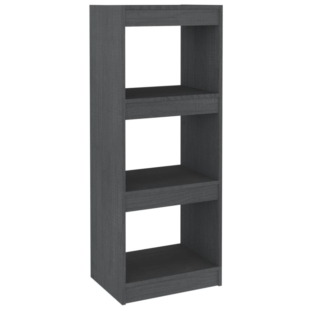 vidaXL Bibliotecă/Separator cameră gri 40x30x103,5 cm lemn masiv pin