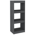 vidaXL Bibliotecă/Separator cameră gri 40x30x103,5 cm lemn masiv pin