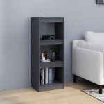 vidaXL Bibliotecă/Separator cameră gri 40x30x103,5 cm lemn masiv pin