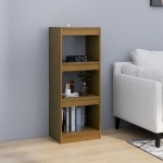 vidaXL Bibliotecă/Separator cameră maro miere 40x30x103,5 cm lemn pin