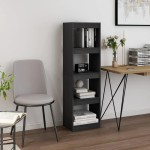 vidaXL Bibliotecă/Separator cameră, gri, 40x30x135,5 cm, lemn de pin vidaXL Bibliotecă/Separator cameră, gri, 40x30x135,5 cm, lemn de pin