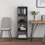 vidaXL Bibliotecă/Separator cameră, gri, 40x30x135,5 cm, lemn de pin vidaXL Bibliotecă/Separator cameră, gri, 40x30x135,5 cm, lemn de pin