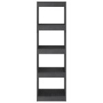 vidaXL Bibliotecă/Separator cameră, gri, 40x30x135,5 cm, lemn de pin vidaXL Bibliotecă/Separator cameră, gri, 40x30x135,5 cm, lemn de pin