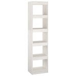 vidaXL Bibliotecă/Separator cameră, alb, 40x30x167,5 cm lemn masiv pin vidaXL Bibliotecă/Separator cameră, alb, 40x30x167,5 cm lemn masiv pin