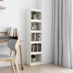 vidaXL Bibliotecă/Separator cameră, alb, 40x30x167,5 cm lemn masiv pin vidaXL Bibliotecă/Separator cameră, alb, 40x30x167,5 cm lemn masiv pin