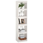 vidaXL Bibliotecă/Separator cameră, alb, 40x30x167,5 cm lemn masiv pin vidaXL Bibliotecă/Separator cameră, alb, 40x30x167,5 cm lemn masiv pin