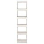 vidaXL Bibliotecă/Separator cameră, alb, 40x30x167,5 cm lemn masiv pin vidaXL Bibliotecă/Separator cameră, alb, 40x30x167,5 cm lemn masiv pin