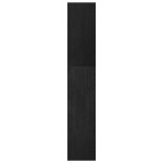 vidaXL Bibliotecă/Separator cameră negru 40x30x167,5 cm lemn masiv pin