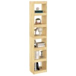 vidaXL Bibliotecă/Separator cameră, 40x30x199 cm, lemn masiv pin
