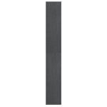 vidaXL Bibliotecă/Separator cameră, gri, 40x30x199 cm, lemn masiv pin vidaXL Bibliotecă/Separator cameră, gri, 40x30x199 cm, lemn masiv pin