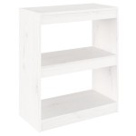 vidaXL Bibliotecă/Separator cameră,alb,60x30x71,5 cm,lemn masiv de pin vidaXL Bibliotecă/Separator cameră,alb,60x30x71,5 cm,lemn masiv de pin