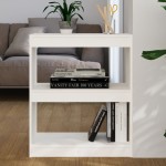 vidaXL Bibliotecă/Separator cameră,alb,60x30x71,5 cm,lemn masiv de pin vidaXL Bibliotecă/Separator cameră,alb,60x30x71,5 cm,lemn masiv de pin