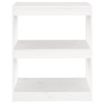 vidaXL Bibliotecă/Separator cameră,alb,60x30x71,5 cm,lemn masiv de pin vidaXL Bibliotecă/Separator cameră,alb,60x30x71,5 cm,lemn masiv de pin