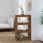 vidaXL Bibliotecă/Separator cameră, maro miere 60x30x103,5 cm lemn pin vidaXL Bibliotecă/Separator cameră, maro miere 60x30x103,5 cm lemn pin