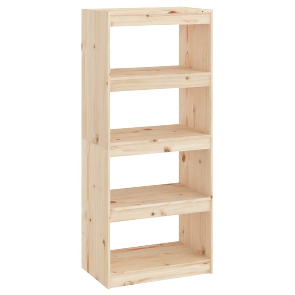 vidaXL Bibliotecă/Separator cameră, 60x30x135,5 cm, lemn masiv de pin