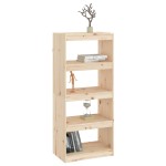 vidaXL Bibliotecă/Separator cameră, 60x30x135,5 cm, lemn masiv de pin vidaXL Bibliotecă/Separator cameră, 60x30x135,5 cm, lemn masiv de pin